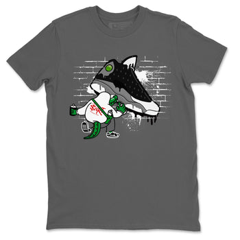 Air Jordan 13 Black Flint Sneaker Match Tees Crocodile Artist Sneaker Tees Air Jordan 13 Retro Black Flint Sneaker Release Tees Unisex Shirts Cool Grey 2