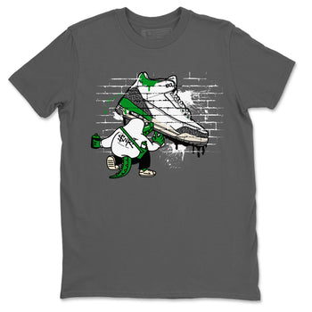 AJ3 Lucky Green Sneaker Match Tees Crocodile Artist Sneaker Tees Air Jordan 3 Lucky Green Sneaker Release Tees Unisex Shirts Cool Grey 2