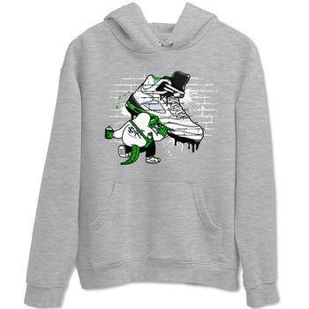 AJ5 Retro Lucky Green shirt to match jordans Crocodile Artist sneaker tees Air Jordan 5 Retro Lucky Green SNRT Sneaker Tees Casual Crew Neck T-Shirt Unisex Heather Grey 2 T-Shirt