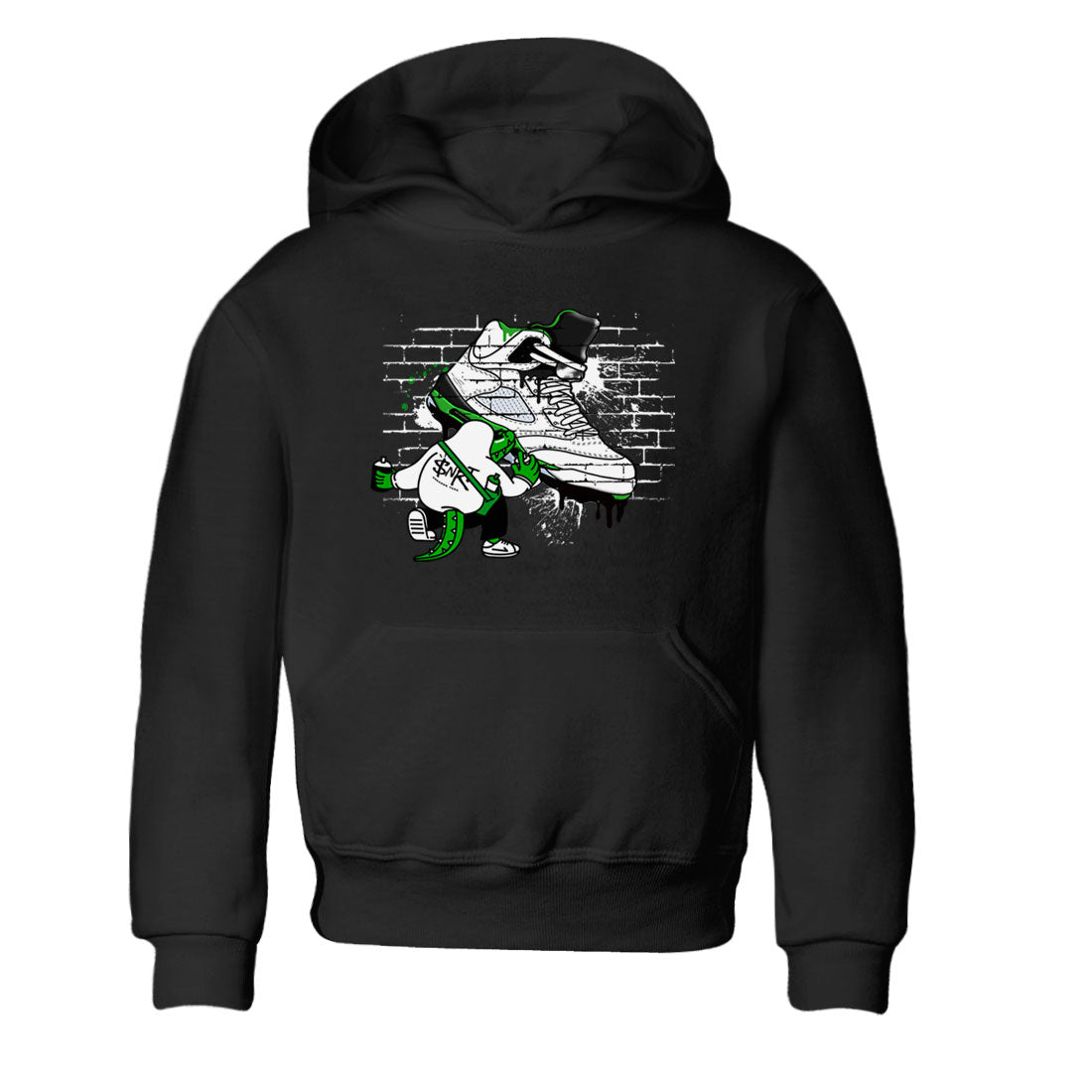 AJ5 Retro Lucky Green shirt to match jordans Crocodile Artist sneaker tees Air Jordan 5 Retro Lucky Green SNRT Sneaker Tees Casual Crew Neck T-Shirt Baby Toddler Black 2 T-Shirt