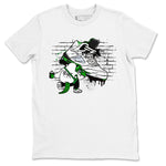 AJ5 Retro Lucky Green shirt to match jordans Crocodile Artist sneaker tees Air Jordan 5 Retro Lucky Green SNRT Sneaker Tees Casual Crew Neck T-Shirt Unisex White 2 T-Shirt