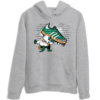 Adidas Samba Collegiate Green Gum shirt to match jordans Crocodile Artist sneaker tees Samba Collegiate Green Gum SNRT Sneaker Release Tees Unisex Heather Grey 2 T-Shirt