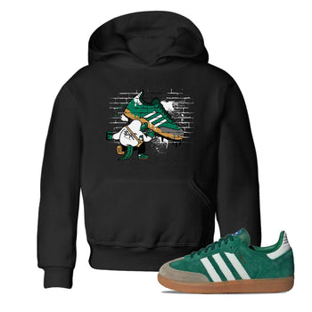 Adidas Samba Collegiate Green Gum shirt to match jordans Crocodile Artist sneaker tees Samba Collegiate Green Gum SNRT Sneaker Release Tees Baby Toddler Black 1 T-Shirt