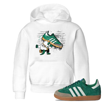Adidas Samba Collegiate Green Gum shirt to match jordans Crocodile Artist sneaker tees Samba Collegiate Green Gum SNRT Sneaker Release Tees Baby Toddler White 1 T-Shirt