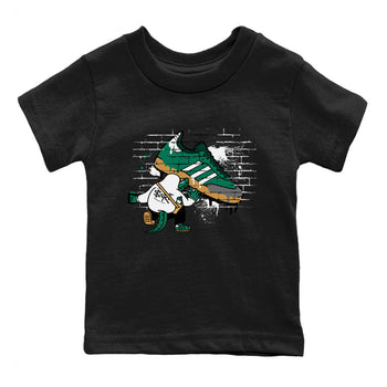 Adidas Samba Collegiate Green Gum shirt to match jordans Crocodile Artist sneaker tees Samba Collegiate Green Gum SNRT Sneaker Release Tees Baby Toddler Black 2 T-Shirt