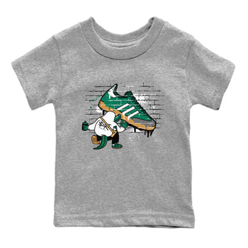 Adidas Samba Collegiate Green Gum shirt to match jordans Crocodile Artist sneaker tees Samba Collegiate Green Gum SNRT Sneaker Release Tees Baby Toddler Heather Grey 2 T-Shirt