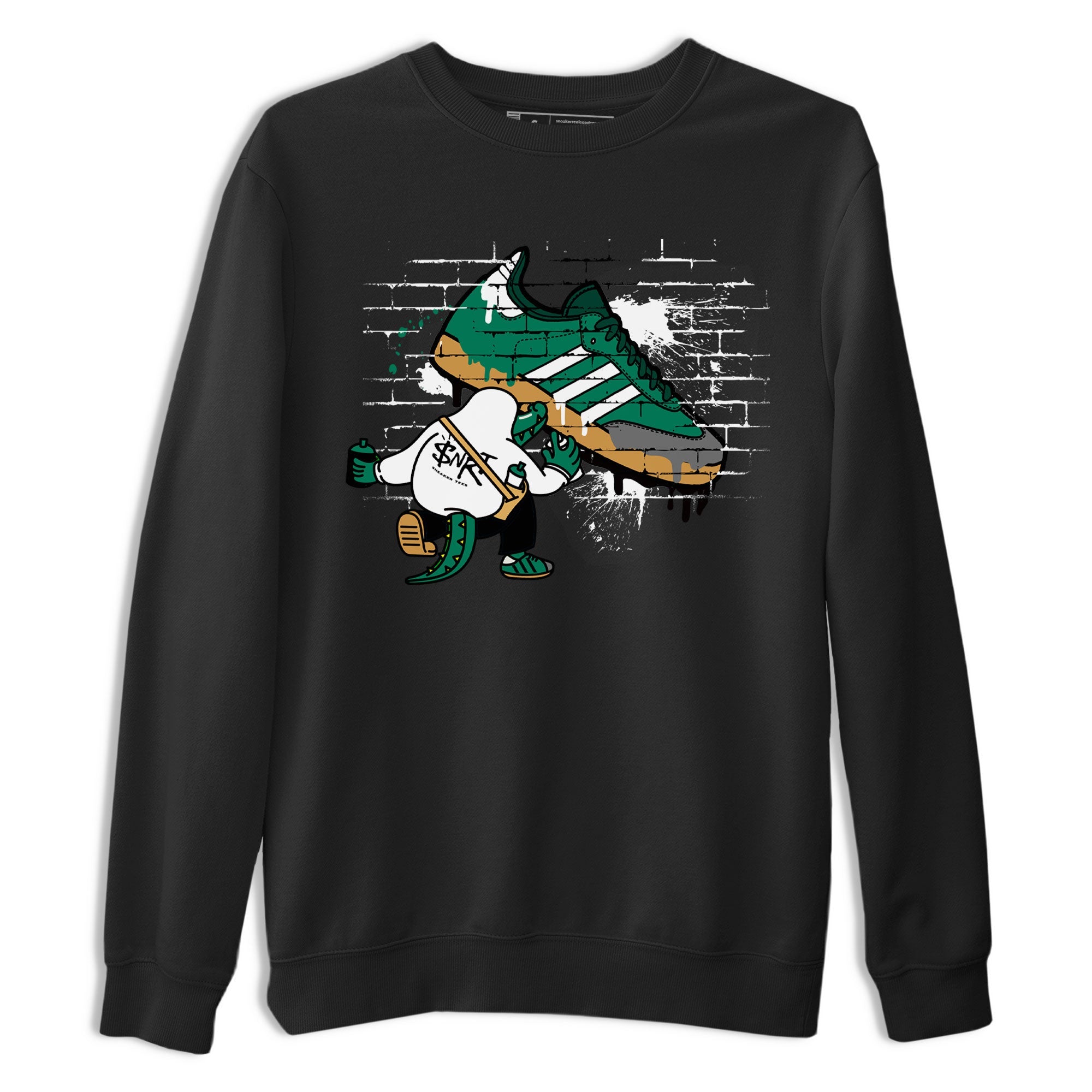 Adidas Samba Collegiate Green Gum shirt to match jordans Crocodile Artist sneaker tees Samba Collegiate Green Gum SNRT Sneaker Release Tees Unisex Black 2 T-Shirt