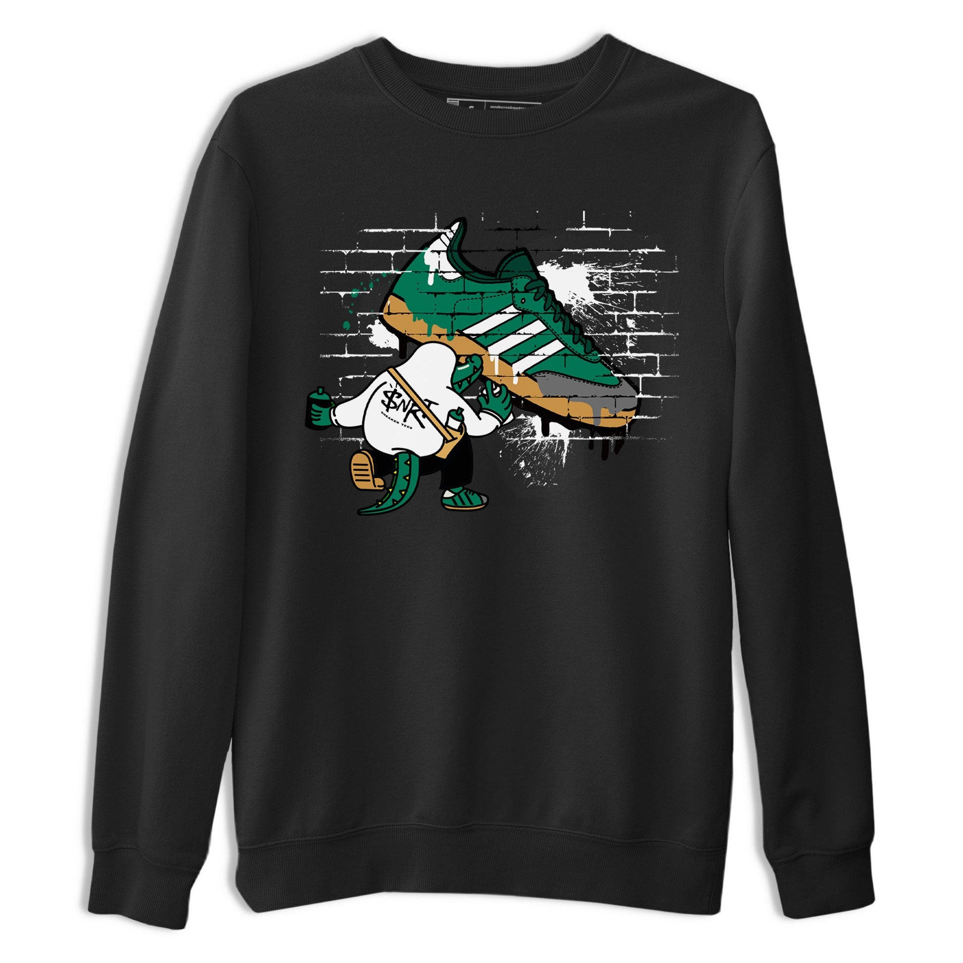Adidas Samba Collegiate Green Gum shirt to match jordans Crocodile Artist sneaker tees Samba Collegiate Green Gum SNRT Sneaker Release Tees Unisex Black 2 T-Shirt