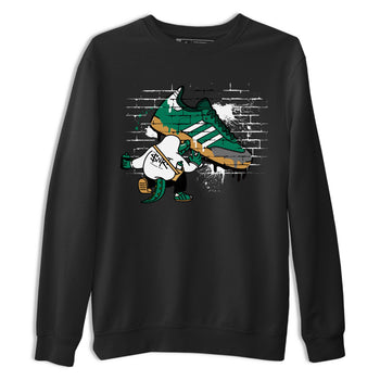 Adidas Samba Collegiate Green Gum shirt to match jordans Crocodile Artist sneaker tees Samba Collegiate Green Gum SNRT Sneaker Release Tees Unisex Black 2 T-Shirt