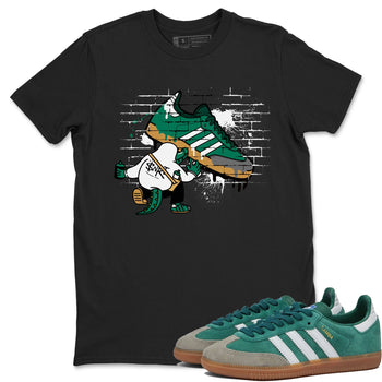 Adidas Samba Collegiate Green Gum shirt to match jordans Crocodile Artist sneaker tees Samba Collegiate Green Gum SNRT Sneaker Release Tees Unisex Black 1 T-Shirt