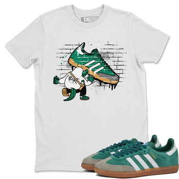 Adidas Samba Collegiate Green Gum shirt to match jordans Crocodile Artist sneaker tees Samba Collegiate Green Gum SNRT Sneaker Release Tees Unisex White 1 T-Shirt