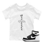 1s Black White shirt to match jordans Cross Sneakerhead sneaker tees Air Jordan 1 Black White SNRT sneaker release tees baby toddler White 1 cotton Shirt