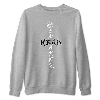 1s Black White shirt to match jordans Cross Sneakerhead sneaker tees Air Jordan 1 Black White SNRT Sneaker Release Tees unisex cotton Heather Grey 2 crew neck shirt