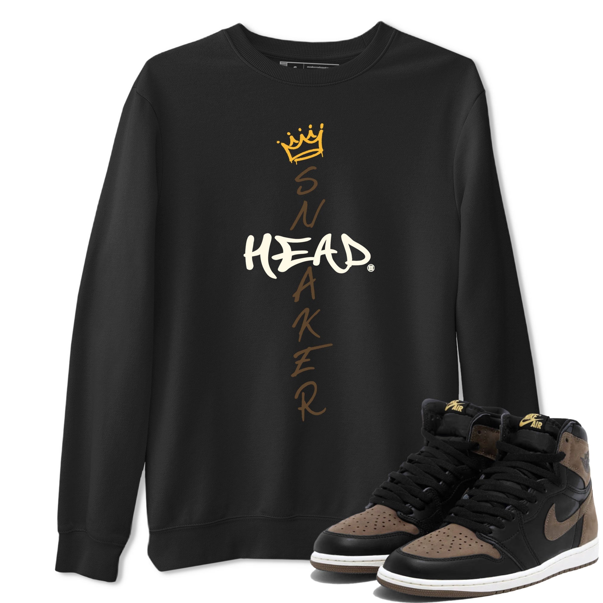 Air Jordan 1 Palomino shirt to match jordans Cross Sneakerhead sneaker tees Air Jordan 1 High OG Palomino SNRT Sneaker Release Tees Crew Neck Casual Unisex Black 1 T-Shirt