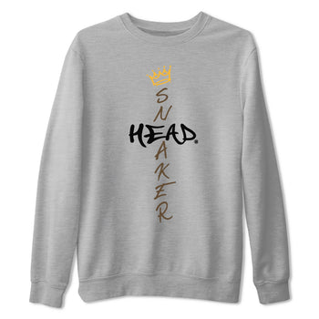 Air Jordan 1 Palomino shirt to match jordans Cross Sneakerhead sneaker tees Air Jordan 1 High OG Palomino SNRT Sneaker Release Tees Crew Neck Casual Unisex Heather Grey 2 T-Shirt