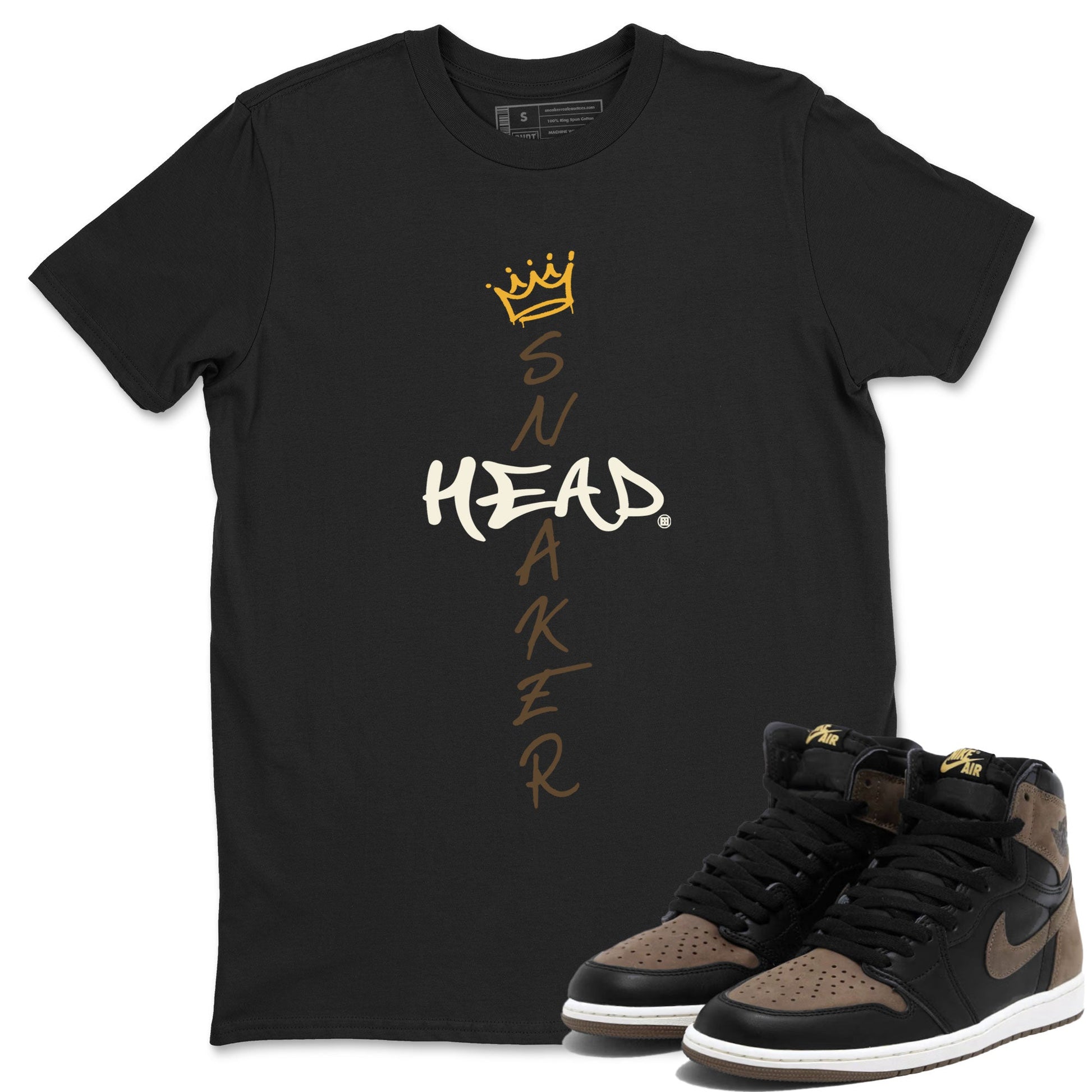 Air Jordan 1 Palomino shirt to match jordans Cross Sneakerhead sneaker tees Air Jordan 1 High OG Palomino SNRT Sneaker Release Tees Crew Neck Casual Unisex Black 1 T-Shirt
