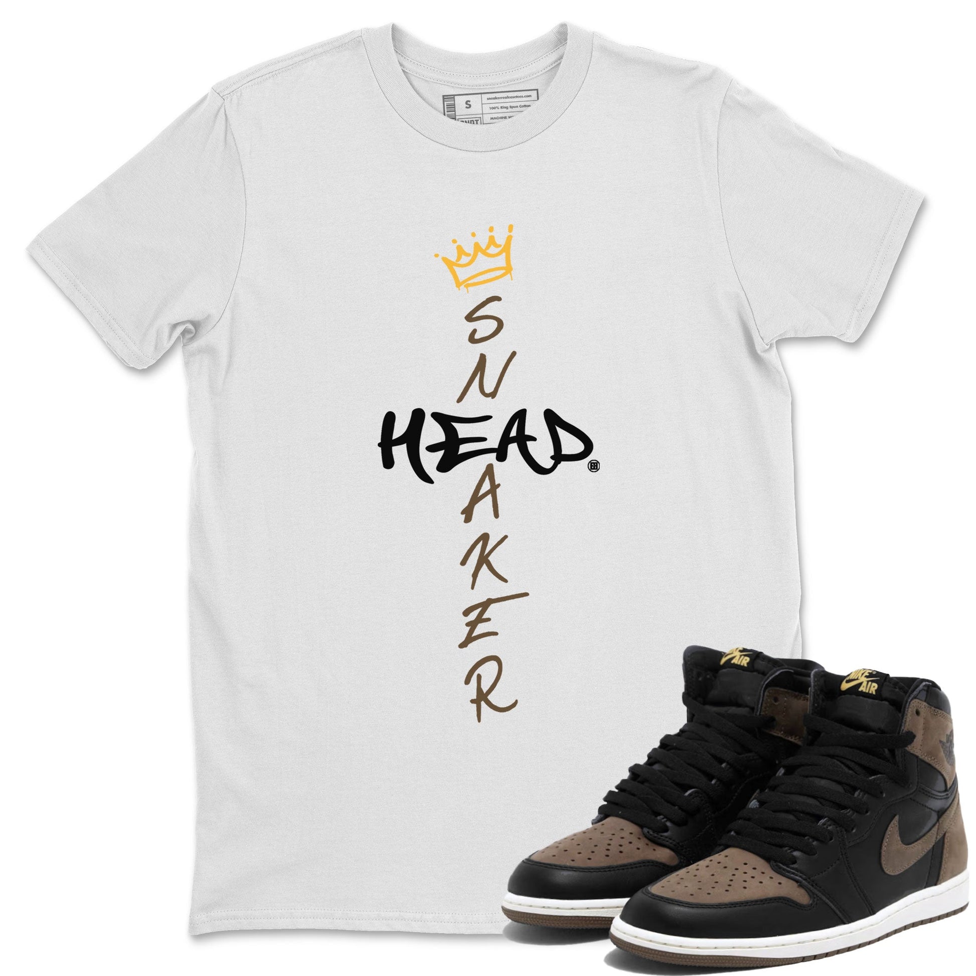 Air Jordan 1 Palomino shirt to match jordans Cross Sneakerhead sneaker tees Air Jordan 1 High OG Palomino SNRT Sneaker Release Tees Crew Neck Casual Unisex White 1 T-Shirt