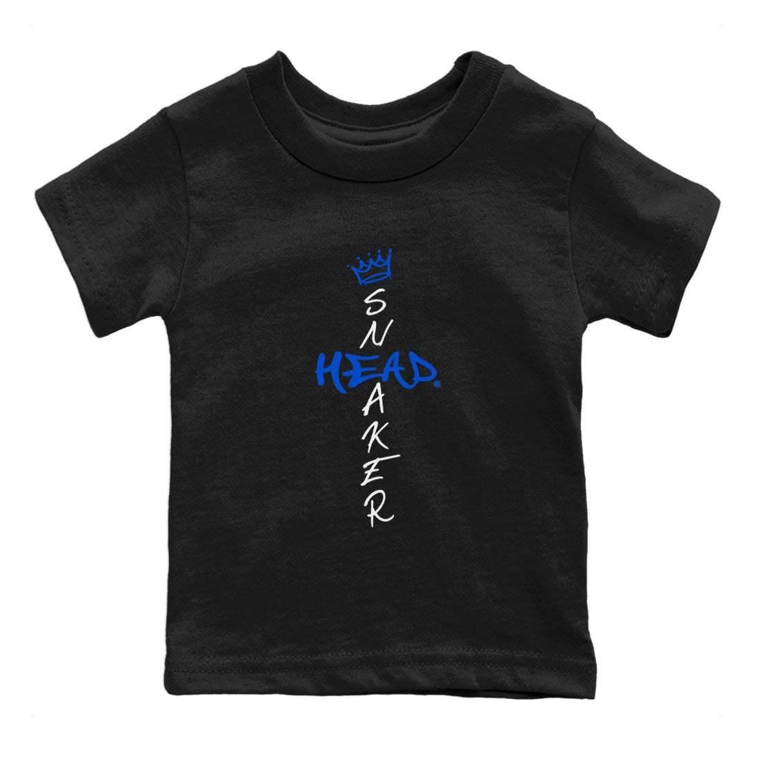 1s Royal Reimagined shirt to match jordans Cross Sneakerhead sneaker matching t-shirt Air Jordan 1 Royal Reimagined SNRT Sneaker Release Tees Baby Toddler Black 2 T-Shirt