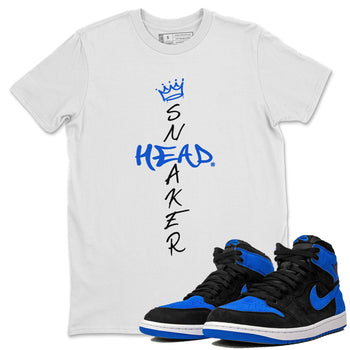 1s Royal Reimagined shirt to match jordans Cross Sneakerhead sneaker matching t-shirt Air Jordan 1 Royal Reimagined SNRT Sneaker Release Tees Unisex White 1 T-Shirt