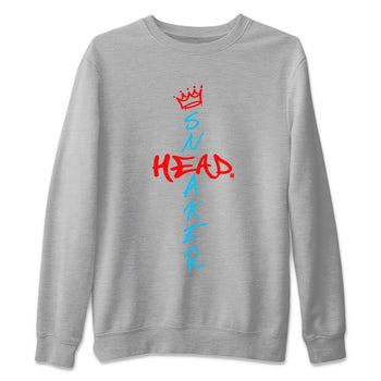 Air Jordan 1 UNC to Chicago Sneaker Match Tees Cross Sneakerhead Sneaker Tees Jordan 1 Low OG WMNS UNC to Chicago SNRT Sneaker Release Tees Unisex Shirts Heather Grey 2