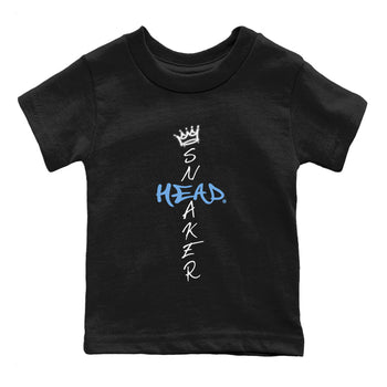 Air Jordan 1 Retro High OG UNC Toe Shirt to match Jordans Cross Sneakerhead Sneaker Tees Air Jordan 1 High OG UNC Toe SNRT Sneaker Release Tees Kids and Baby Tees Black 2