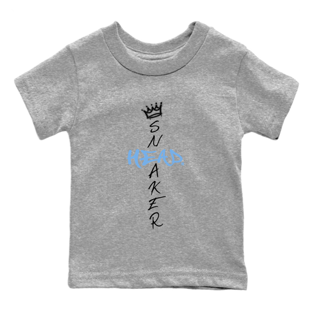 Air Jordan 1 Retro High OG UNC Toe Shirt to match Jordans Cross Sneakerhead Sneaker Tees Air Jordan 1 High OG UNC Toe SNRT Sneaker Release Tees Kids and Baby Tees Heather Grey 2