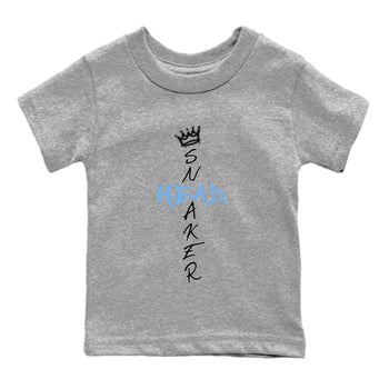 Air Jordan 1 Retro High OG UNC Toe Shirt to match Jordans Cross Sneakerhead Sneaker Tees Air Jordan 1 High OG UNC Toe SNRT Sneaker Release Tees Kids and Baby Tees Heather Grey 2