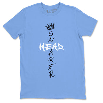 Air Jordan 1 Retro High OG UNC Toe Shirt to match Jordans Cross Sneakerhead Sneaker Tees Air Jordan 1 High OG UNC Toe SNRT Sneaker Release Tees Crew Neck T-Shirts Carolina Blue 2