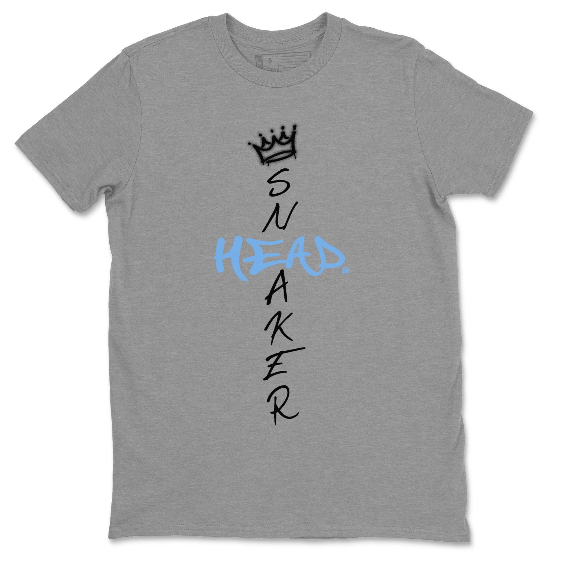 Air Jordan 1 Retro High OG UNC Toe Shirt to match Jordans Cross Sneakerhead Sneaker Tees Air Jordan 1 High OG UNC Toe SNRT Sneaker Release Tees Crew Neck T-Shirts Heather Grey 2