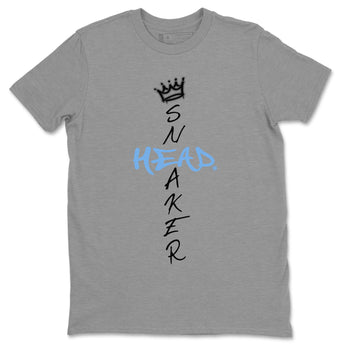 Air Jordan 1 Retro High OG UNC Toe Shirt to match Jordans Cross Sneakerhead Sneaker Tees Air Jordan 1 High OG UNC Toe SNRT Sneaker Release Tees Crew Neck T-Shirts Heather Grey 2