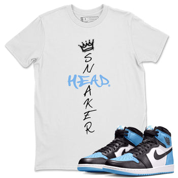Air Jordan 1 Retro High OG UNC Toe Shirt to match Jordans Cross Sneakerhead Sneaker Tees Air Jordan 1 High OG UNC Toe SNRT Sneaker Release Tees Crew Neck T-Shirts White 1