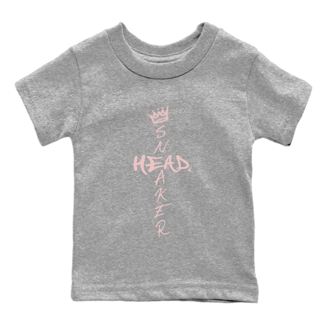 Air Jordan 1 Washed Pink Sneaker Match Tees Cross Sneakerhead Sneaker Tees Air Jordan 1 High OG WMNS Washed Pink Sneaker Release Tees Kids Shirts Heather Grey 2
