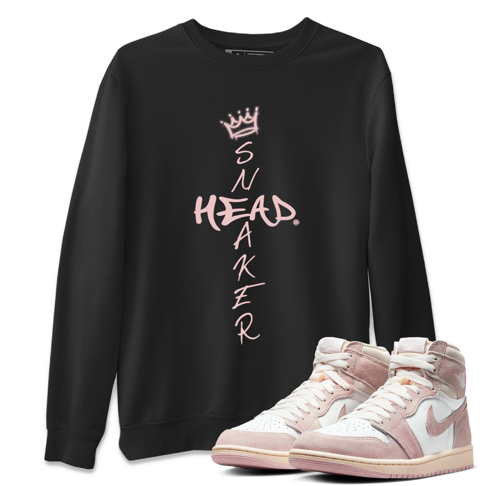 Air Jordan 1 Washed Pink Sneaker Match Tees Cross Sneakerhead Sneaker Tees Air Jordan 1 High OG WMNS Washed Pink Sneaker Release Tees Unisex Shirts Black 1