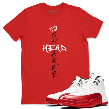 Air Jordan 12 Cherry shirt to match jordans Cross Sneakerhead sneaker matching t-shirt 12s Cherry SNRT Sneaker Release Tees Unisex Red 1 T-Shirt