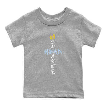 13s Blue Grey shirt to match jordans Cross Sneakerhead sneaker tees Air Jordan 13 Blue Grey SNRT sneaker release tees baby toddler Heather Grey 2 cotton Shirt