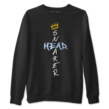 13s Blue Grey shirt to match jordans Cross Sneakerhead sneaker tees Air Jordan 13 Blue Grey SNRT Sneaker Release Tees unisex cotton Black 2 crew neck shirt