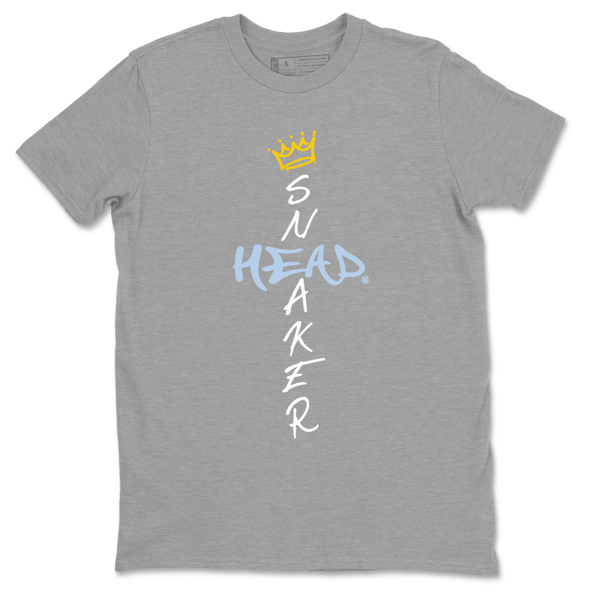 13s Blue Grey shirt to match jordans Cross Sneakerhead sneaker tees Air Jordan 13 Blue Grey SNRT Sneaker Release Tees unisex cotton Heather Grey 2 crew neck shirt