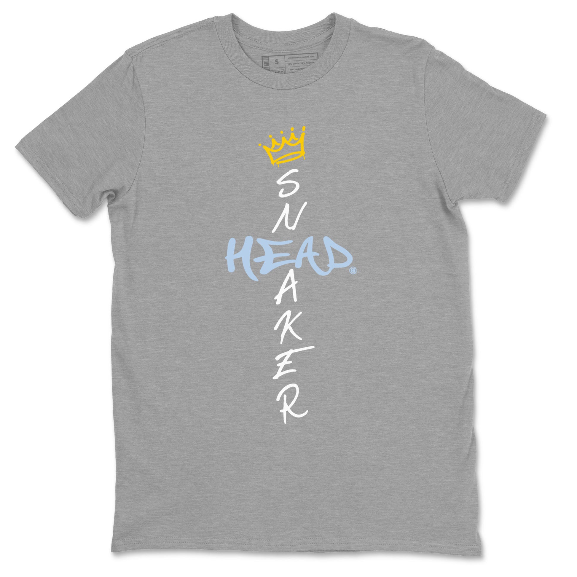 13s Blue Grey shirt to match jordans Cross Sneakerhead sneaker tees Air Jordan 13 Blue Grey SNRT Sneaker Release Tees unisex cotton Heather Grey 2 crew neck shirt