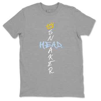 13s Blue Grey shirt to match jordans Cross Sneakerhead sneaker tees Air Jordan 13 Blue Grey SNRT Sneaker Release Tees unisex cotton Heather Grey 2 crew neck shirt