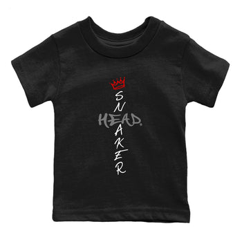 Air Jordan 13 Wolf Grey Sneaker Match Tees Cross Sneakerhead Sneaker Tees Air Jordan 13 Retro Wolf Grey T-Shirt Kids Shirts Black 2