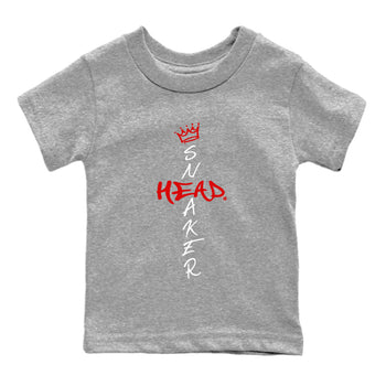 Air Jordan 13 Wolf Grey Sneaker Match Tees Cross Sneakerhead Sneaker Tees Air Jordan 13 Retro Wolf Grey T-Shirt Kids Shirts Heather Grey 2