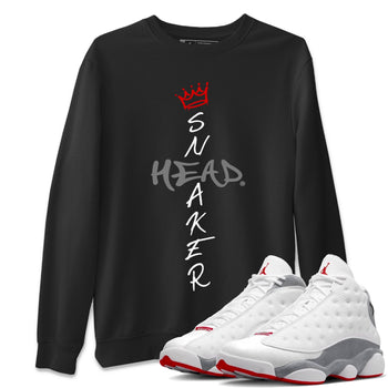 Air Jordan 13 Wolf Grey Sneaker Match Tees Cross Sneakerhead Sneaker Tees Air Jordan 13 Retro Wolf Grey T-Shirt Unisex Shirts Black 1