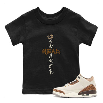 Air Jordan 3 Palomino shirt to match jordans Cross Sneakerhead sneaker tees 3s Palomino SNRT Sneaker Release Tees Baby Toddler Black 1 T-Shirt