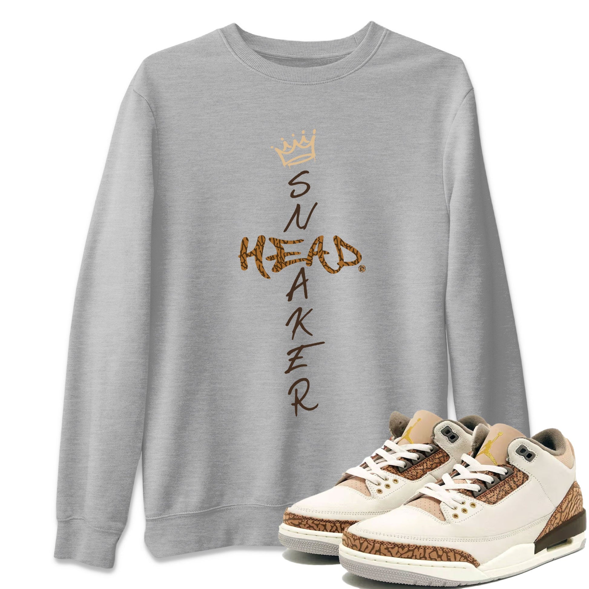 Air Jordan 3 Palomino shirt to match jordans Cross Sneakerhead sneaker tees 3s Palomino SNRT Sneaker Release Tees Unisex Heather Grey 1 T-Shirt