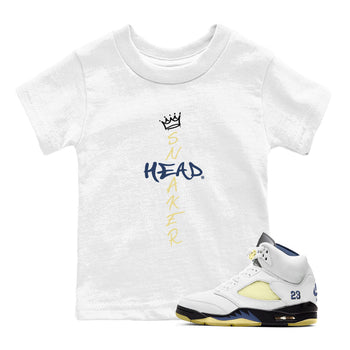 Air Jordan 5 A Ma Maniere x Dawn shirt to match jordans Cross Sneakerhead sneaker tees Air Jordan 5 A Ma Maniere x Photon Dust SNRT Sneaker Tees Sneaker Matching Shirt Baby Toddler White 1 T-Shirt