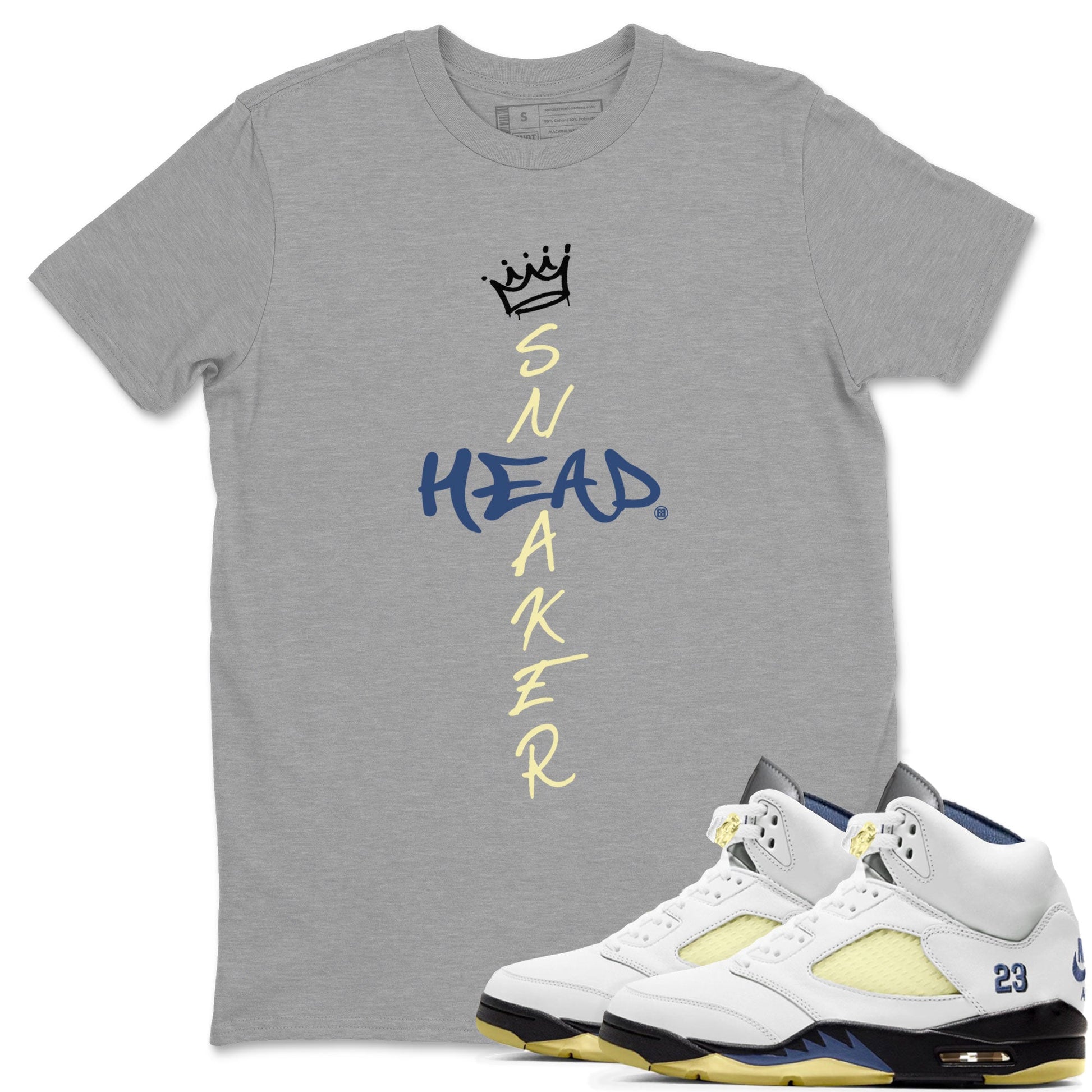 Air Jordan 5 A Ma Maniere x Dawn shirt to match jordans Cross Sneakerhead sneaker tees Air Jordan 5 A Ma Maniere x Photon Dust SNRT Sneaker Tees Sneaker Matching Shirt Unisex Heather Grey 1 T-Shirt