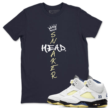 Air Jordan 5 A Ma Maniere x Dawn shirt to match jordans Cross Sneakerhead sneaker tees Air Jordan 5 A Ma Maniere x Photon Dust SNRT Sneaker Tees Sneaker Matching Shirt Unisex Navy 1 T-Shirt