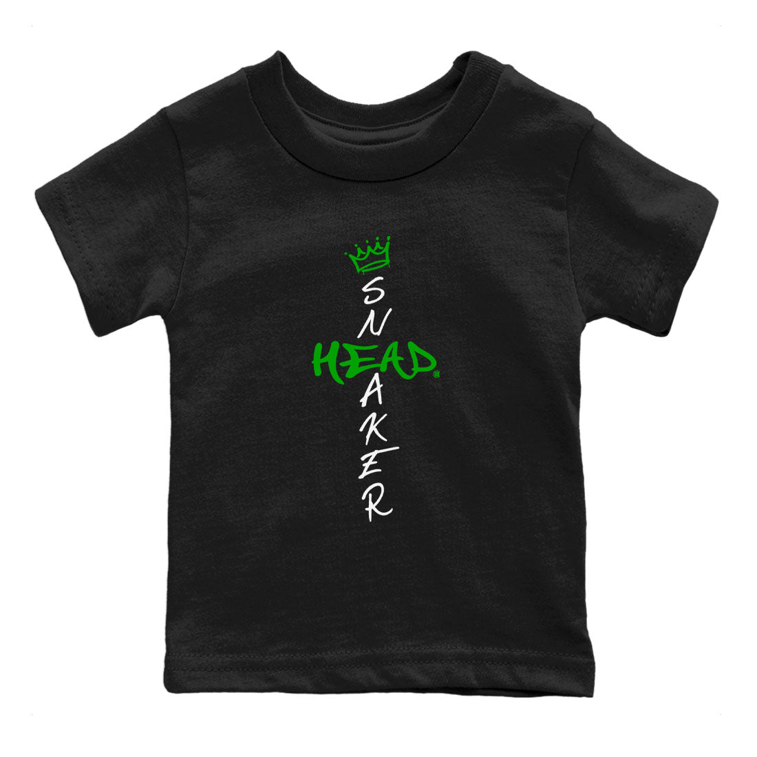 Jordan 5 Retro Lucky Green shirt to match jordans Cross Sneakerhead sneaker match tee AJ5 Lucky Green SNRT Sneaker Tees baby toddler Black 2 cotton Shirt
