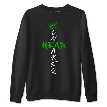 Jordan 5 Retro Lucky Green shirt to match jordans Cross Sneakerhead sneaker match tee AJ5 Lucky Green SNRT Sneaker Tees unisex cotton Black 2 crew neck shirt