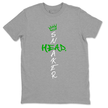 Jordan 5 Retro Lucky Green shirt to match jordans Cross Sneakerhead sneaker match tee AJ5 Lucky Green SNRT Sneaker Tees unisex cotton Heather Grey 2 crew neck shirt
